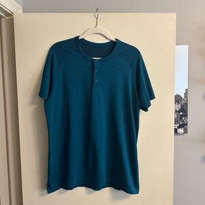 lululemon athletica Teal Button Down Shirt